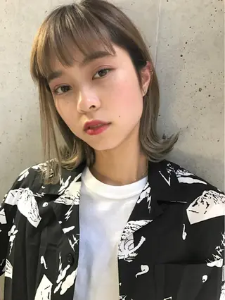 ショート 透明感カラー🌿ボブ ✨飛田　ケイのヘアスタイル