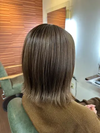 ミディアム カラー 💜推しインナー カラー/菊池柊真💜のヘアスタイル
