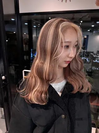 カラー ハイトーン/パーマ 大名 sakiのヘアスタイル