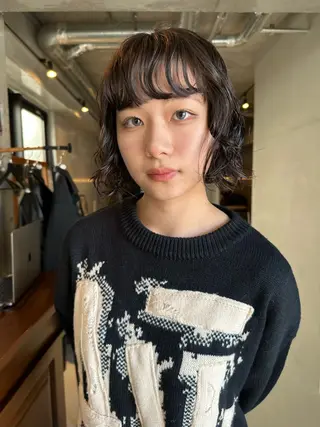 ショート パーマ 斎藤祐樹 /レイヤー/パーマのヘアスタイル