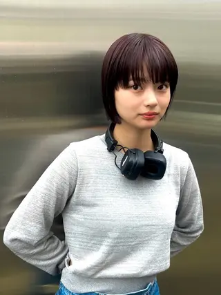 ショート カラー 赤木 俊太のヘアスタイル