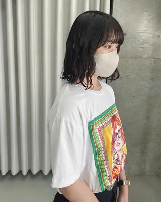 ショート パーマ ボブパーマコテ巻き風 パーマNo1深江秀平のヘアスタイル