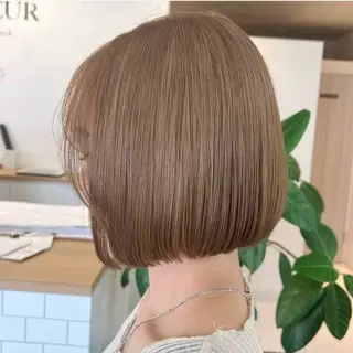 ミディアム カラー 仲田 麻倫のヘアスタイル
