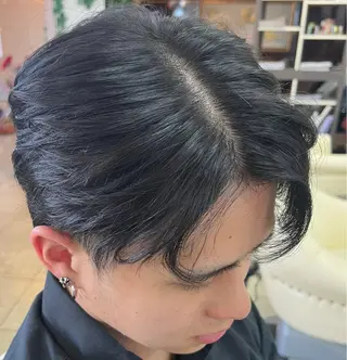 ミディアム ヘアアレンジ メンズ 熊谷 拓海のヘアスタイル