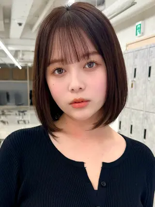ミディアム 三鷹で1番ショート ボブをカットする新谷のヘアスタイル