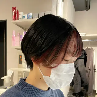ショート カラー ブリーチ👩🦳/ ✂︎MANAMIのヘアスタイル