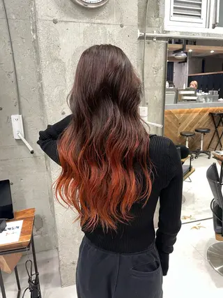 ロング 🫧ハイライトカラー 🫧 𝓜𝓘𝓤のヘアスタイル