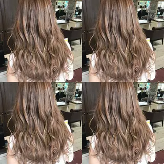 セミロング カラー 似合わせ/ブリーチ カラー.岡田友仁のヘアスタイル