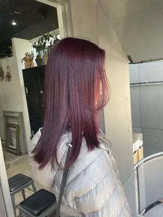 カラー ミルクティーベージュ ブリーチ🖤サヤカのヘアスタイル