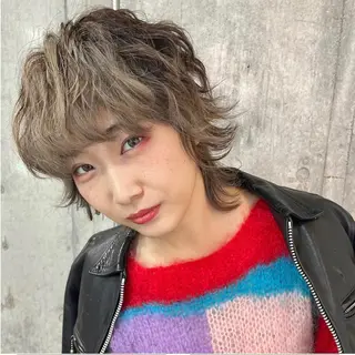 ショート カラー 派手髪デザインカラー ヒロカのヘアスタイル