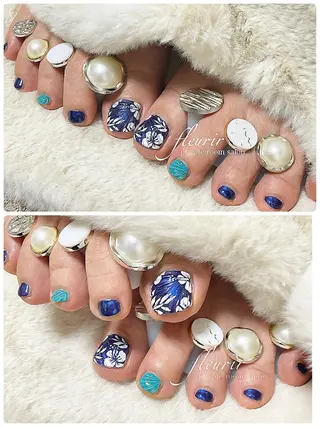 ネイル フルリール 【プライベートサロンのネイルデザイン