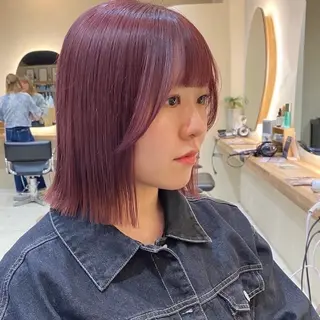 ミディアム カラー 🍒森木 ゆうか🍒のヘアスタイル