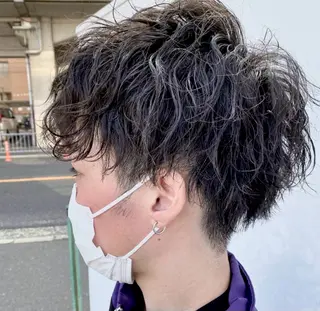 パーマ メンズ 樅木 恒毅のヘアスタイル