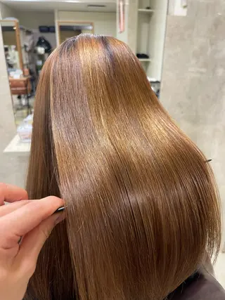セミロング 縮毛・酸性ストレート 特化のヘアスタイル