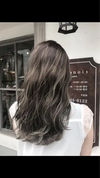 セミロング カラー パーマ ヘアアレンジ キッズ ネイル マツエク・マツパ 韓国♡ハイライト ♡YURIのヘアスタイル