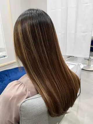 ロング カラー liL  hair サトウリョウタのヘアスタイル