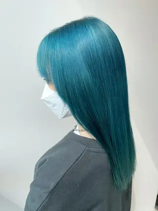 ロング カラー ハイトーン×レイヤー /遠藤将太のヘアスタイル