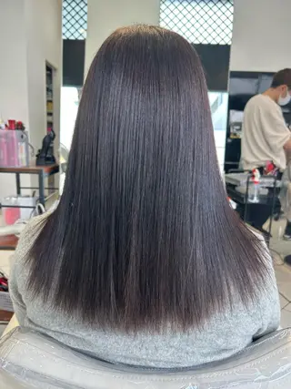 セミロング カラー 小島 萌のヘアスタイル