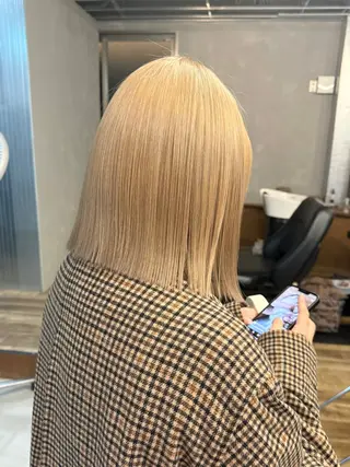 カラー noa / 郡山ボブ ×透明感カラーのヘアスタイル