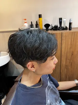 ショート パーマ メンズ 木村温人 カットモデル募集中のヘアスタイル