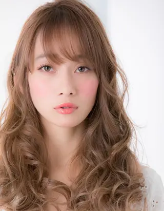 ロング 💎小顔前髪&髪質 改善カラー💎片桐のヘアスタイル