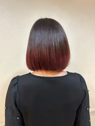 ミディアム カラー ツヤ重視 ワンカラー🫧Mioのヘアスタイル