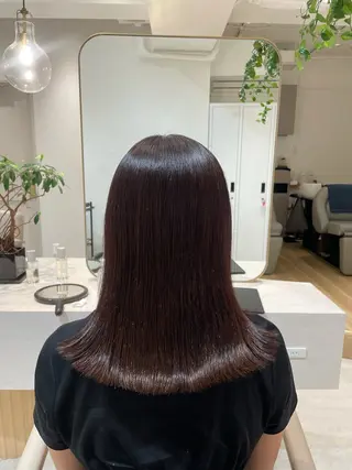 セミロング 🤍恵比寿/透明感/ 小顔カット🤍アズサのヘアスタイル