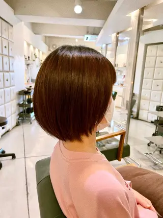 ミディアム 加藤 麻美のヘアスタイル