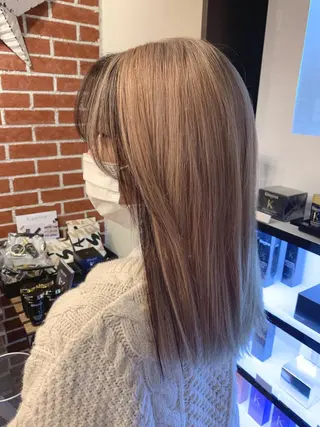 セミロング カラー ヘアアレンジ ✨🧸チバ ダイスケ🧸✨のヘアスタイル