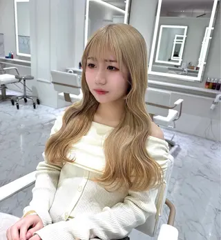 ロング カラー ParveMix🍀 藤原愛未のヘアスタイル