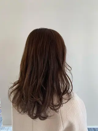 セミロング カラー パーマ ヘアアレンジ 加藤 綾華のヘアスタイル