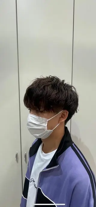 ショート パーマ メンズ メンズパーマ特化 真栄平有希のヘアスタイル