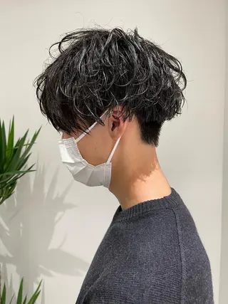 ショート パーマ メンズ メンズパーマ特化/ メッシュ/薫/店長のヘアスタイル