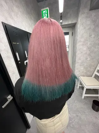 ミディアム カラー 【美髪ハイトーン】 髪質改善/大和🎀のヘアスタイル