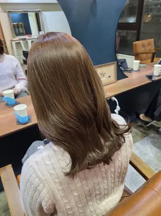 カラー 翔斗ブリーチなし🫧 で叶う透明感カラーのヘアスタイル