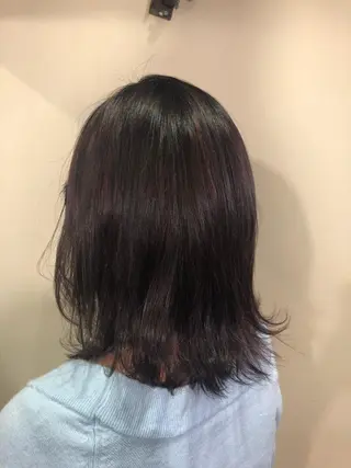 ミディアム カラー ヘアアレンジ ミニボブ/ブリーチ 🌈MISATOのヘアスタイル