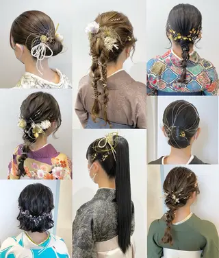 ヘアアレンジ 似合わせ艶髪カラー ❤️ハダユミのヘアスタイル