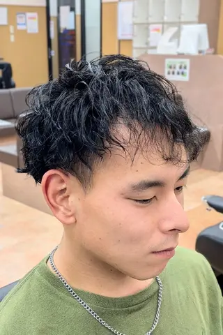 ショート パーマ 理容プラージュ燕三条 福井のヘアスタイル