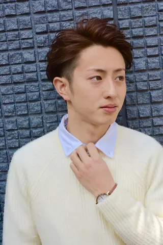 ショート パーマ メンズ 完全個室マンツーマン メンズサロン草野貴樹のヘアスタイル