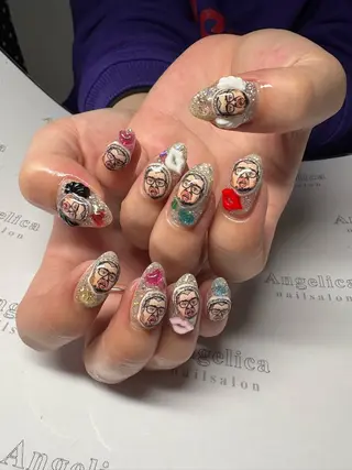 ミディアム Angelica ネイリストのネイルデザイン