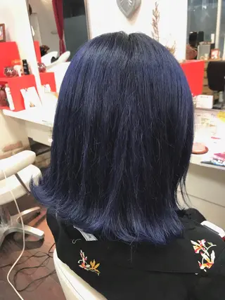 ミディアム カラー 岩谷/ブリーチ 🪽透明感カラーのヘアスタイル