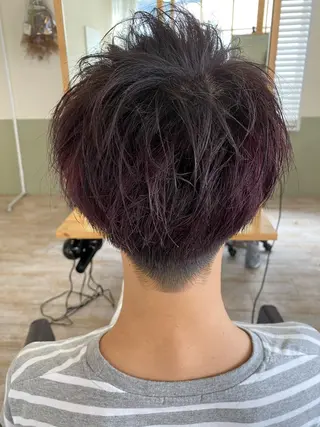 ショート カラー メンズ Agu 清尾 浩昭のヘアスタイル