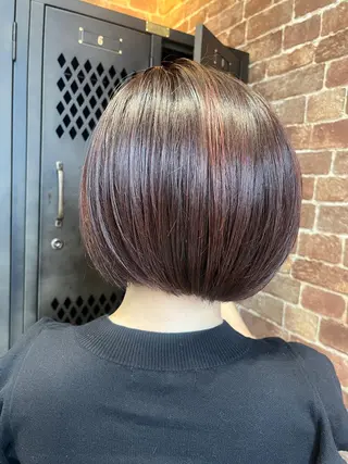 ミディアム カラー パーマ ヘアアレンジ メンズ キッズ ネイル マツエク・マツパ アイブロウ 久木原 ゆりのヘアスタイル