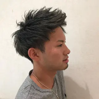 ショート カラー メンズ Vir by browのヘアスタイル