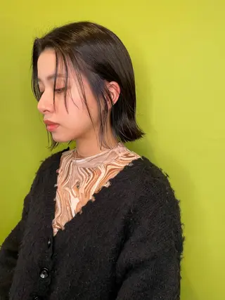 ミディアム カラー 今井 聖玲奈のヘアスタイル