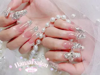 セミロング Hanaai salon あまねのネイルデザイン