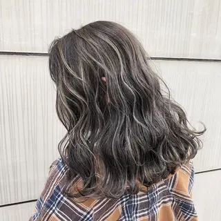 セミロング カラー ノンダメージ髪質改善 カラー💎/KURAのヘアスタイル