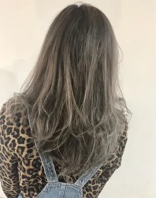 セミロング カラー 吉田裕太/ハイライト ダブルカラーのヘアスタイル
