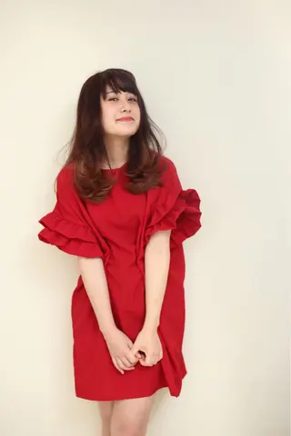 セミロング タジマ ヤスヒサのヘアスタイル