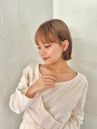 ミディアム 似合わせボブ🌟 艶髪特化💗村松優斗のヘアスタイル